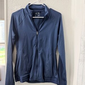 adidas Golf Full Zip Performance Jacket - Navy Geometric - Women's Small